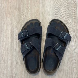 Gray Birkenstocks
